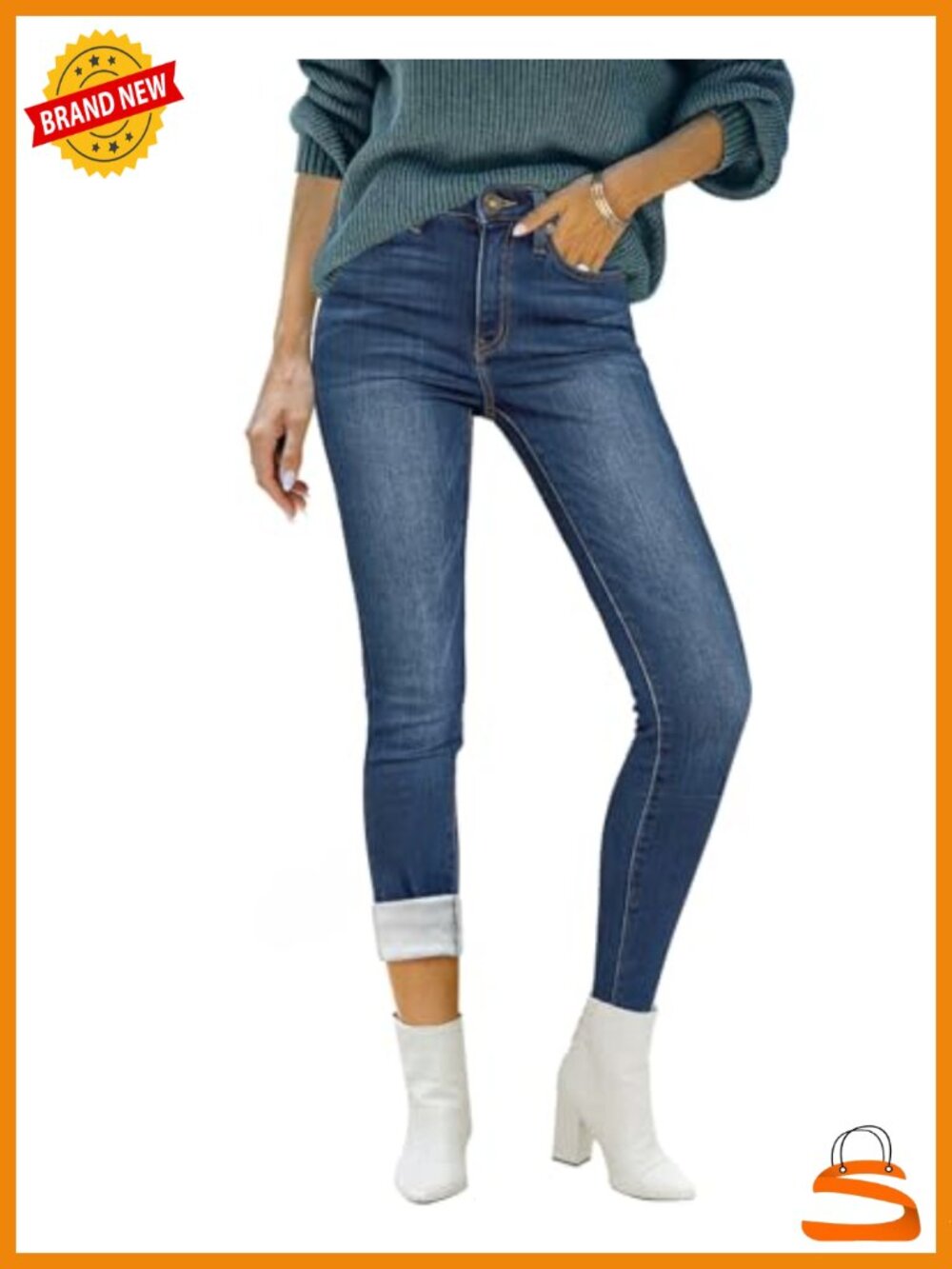 Fleece Lined Thermal Jeggings Skinny High Waisted Stretch Warm
